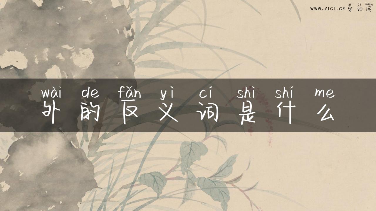 外的反义词是什么
