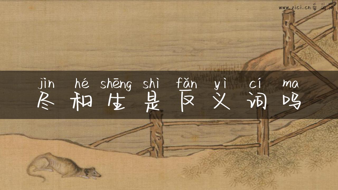 尽和生是反义词吗