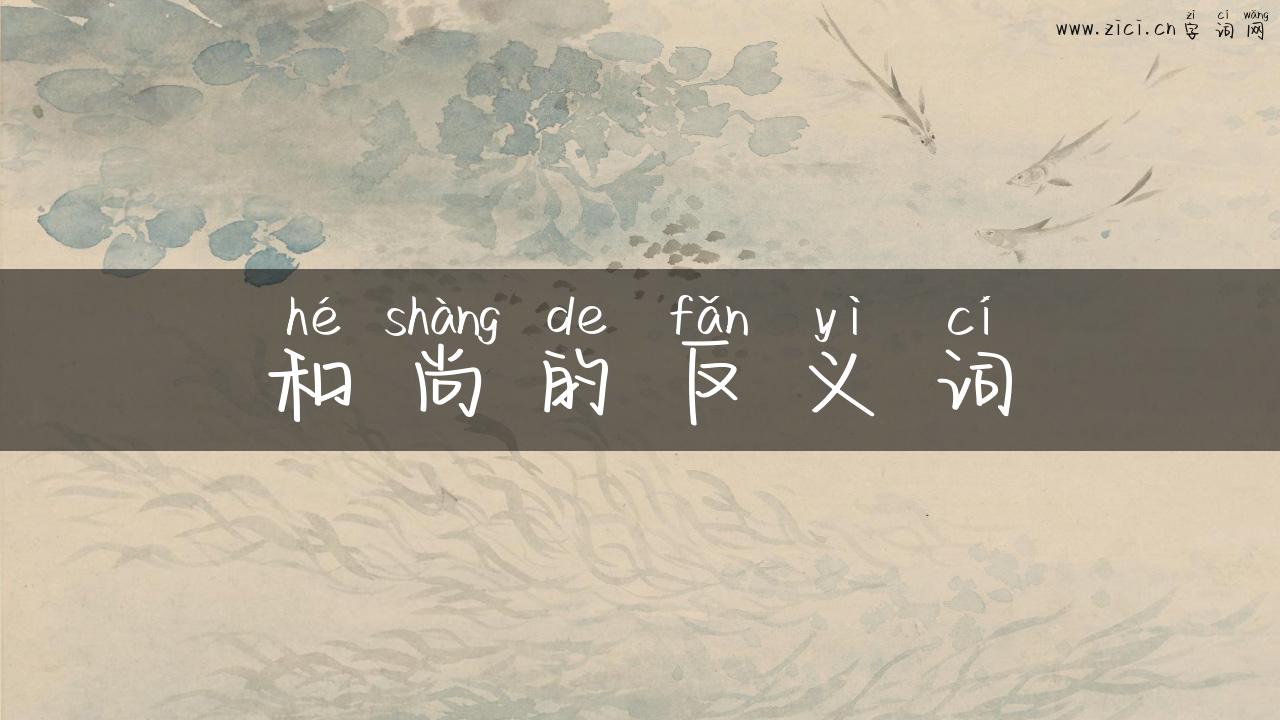 和尚的反义词