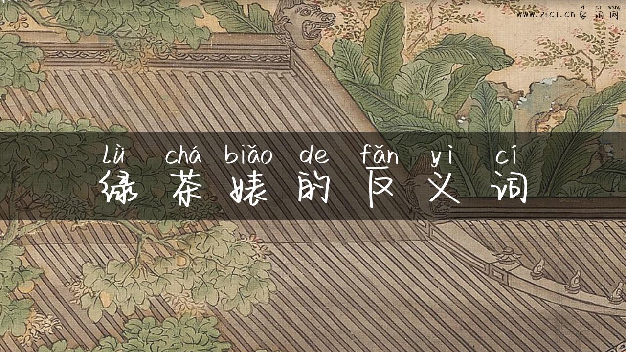绿茶婊的反义词