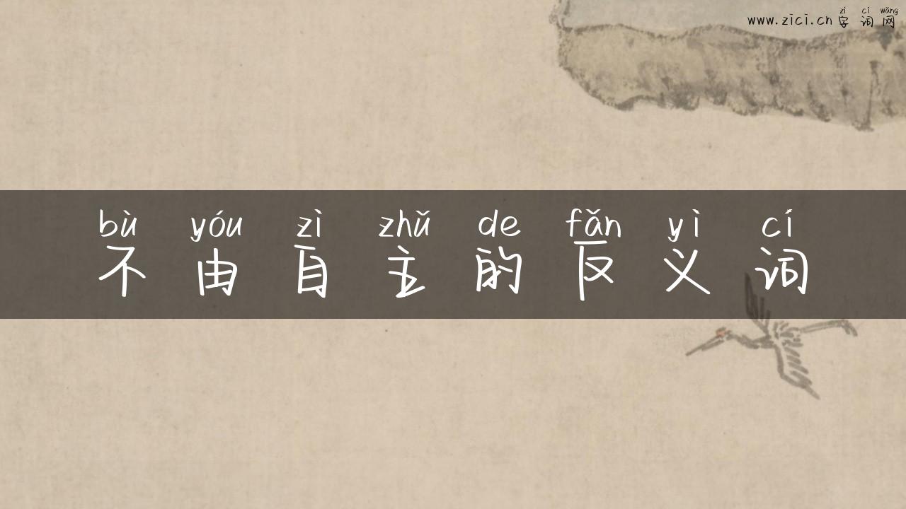 不由自主的反义词