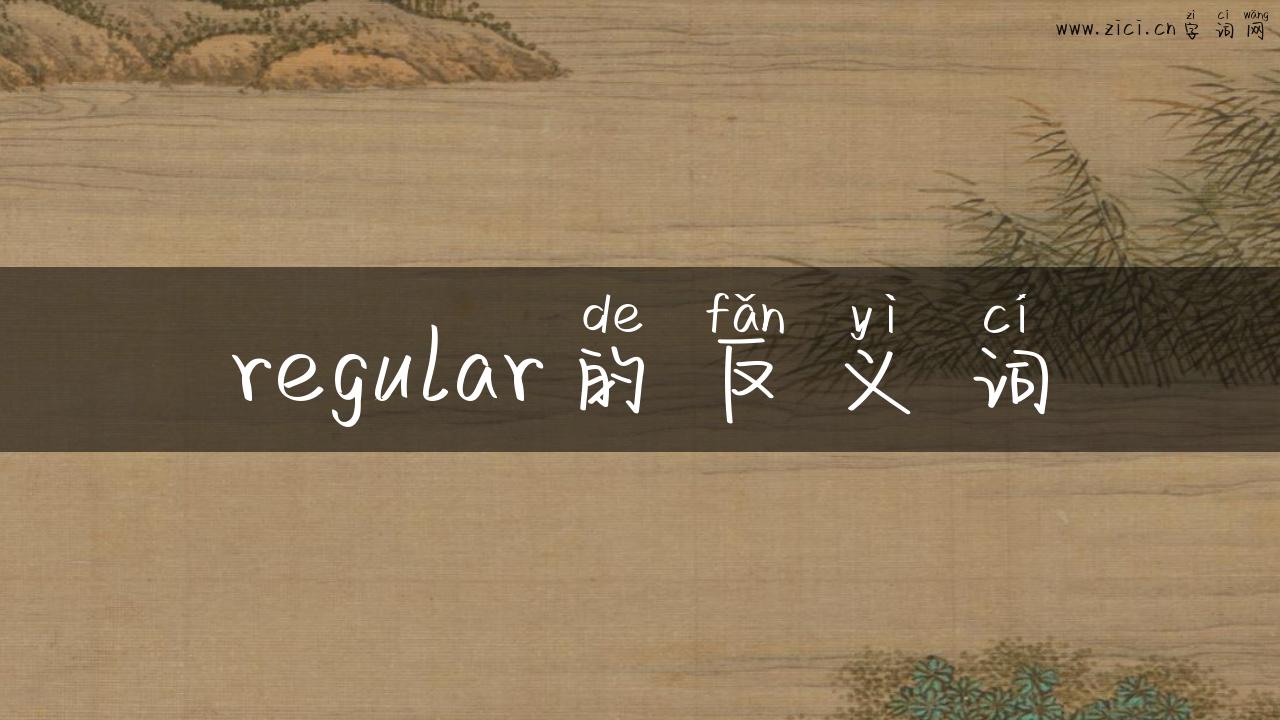 regular的反义词