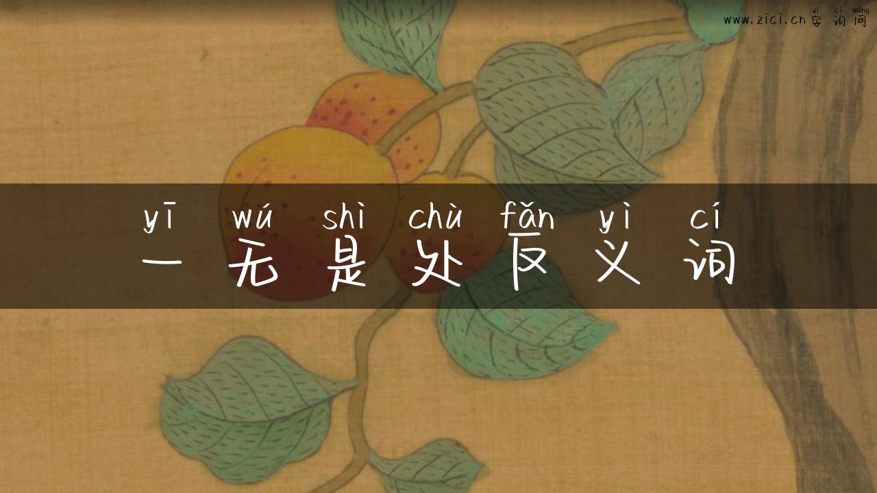 一无是处反义词