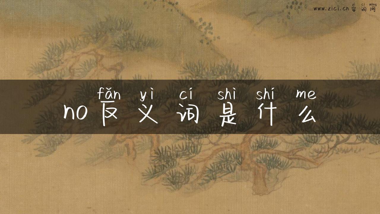 no反义词是什么