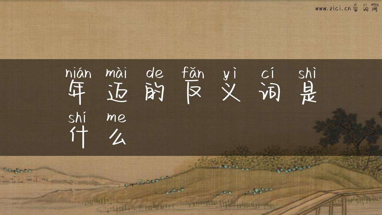 年迈的反义词是什么