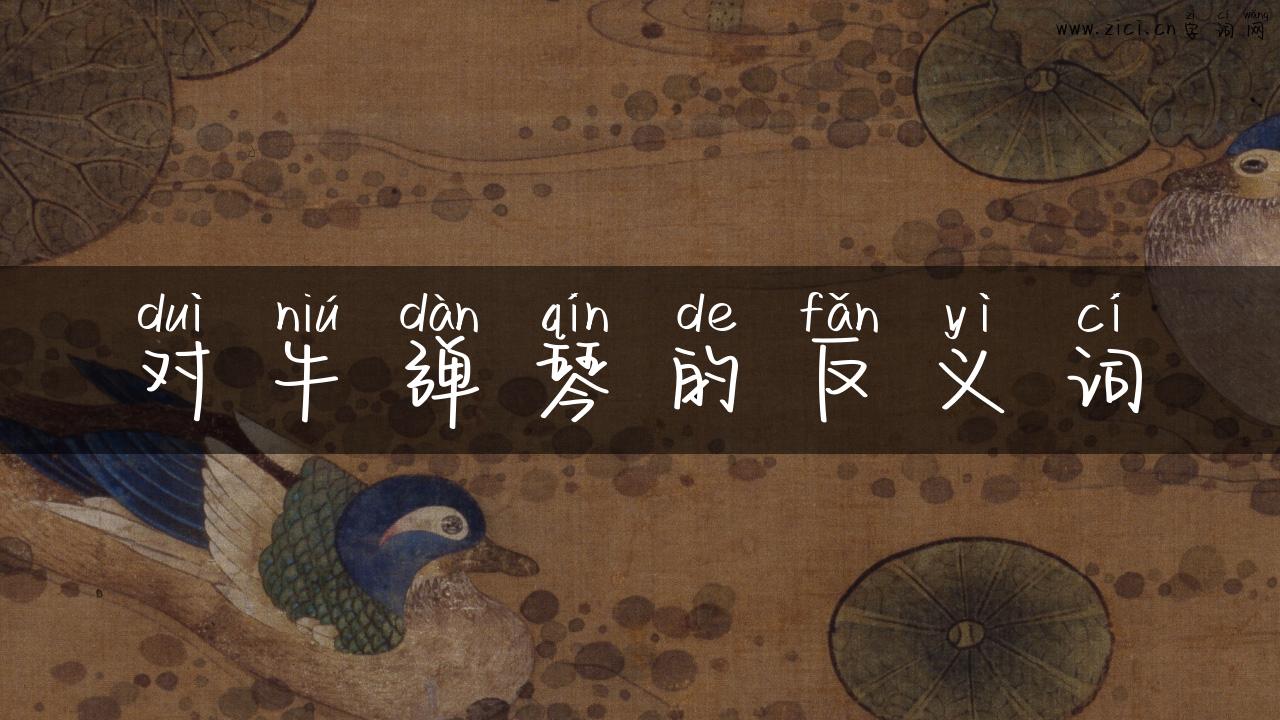 对牛弹琴的反义词
