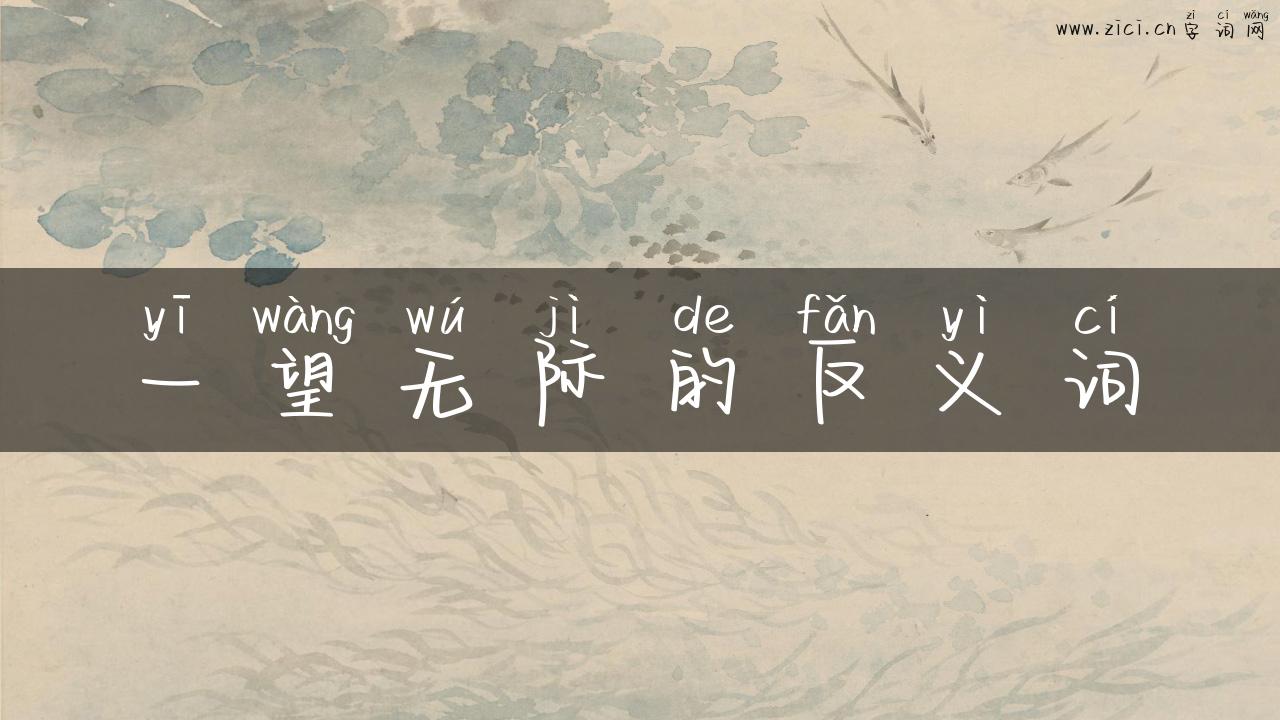 一望无际的反义词