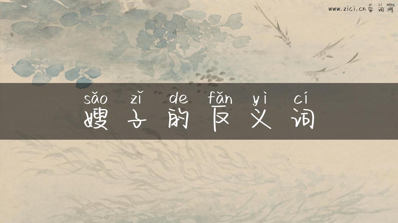 嫂子的反义词
