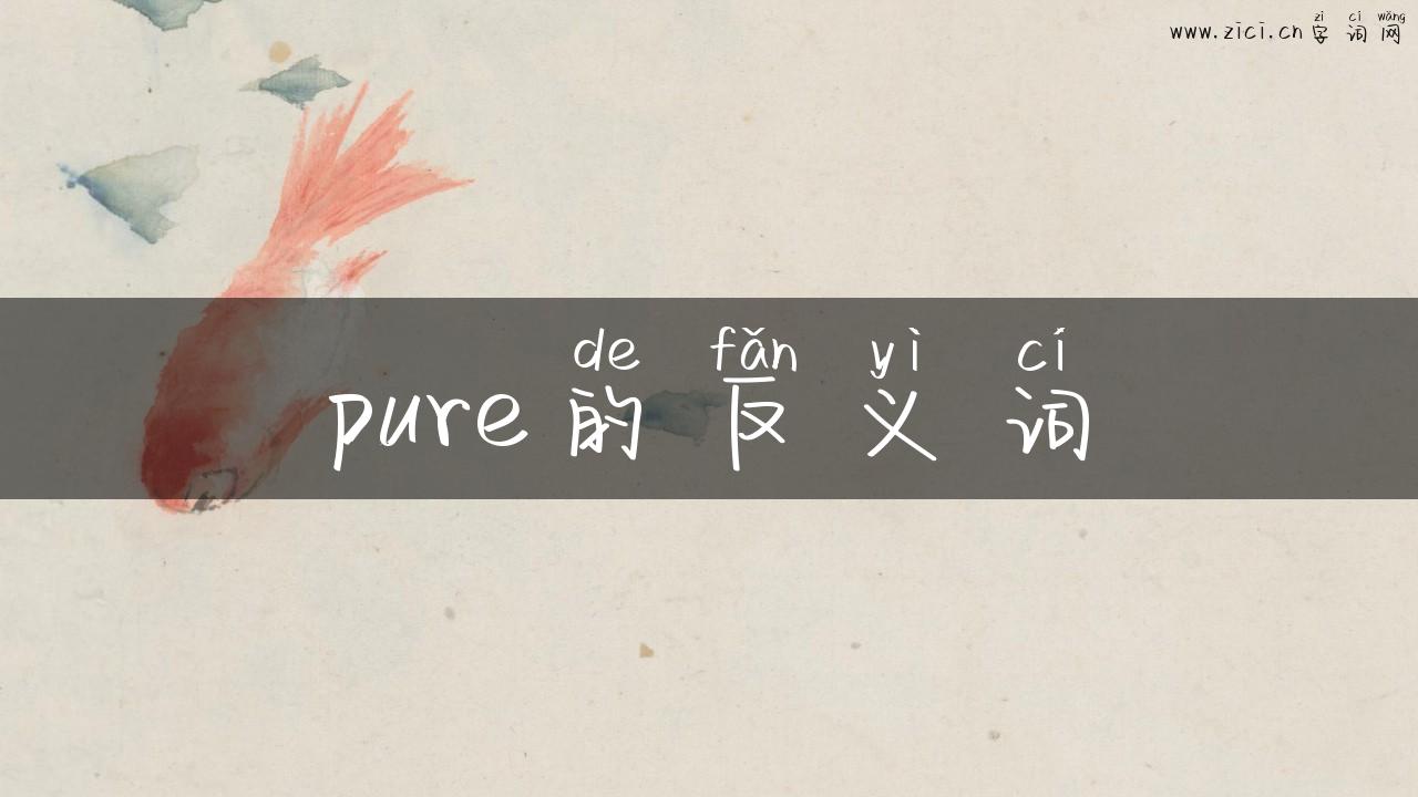 pure的反义词