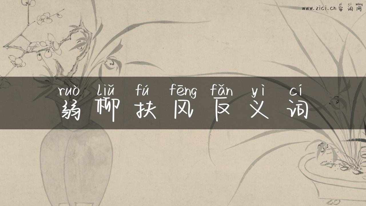 弱柳扶风反义词