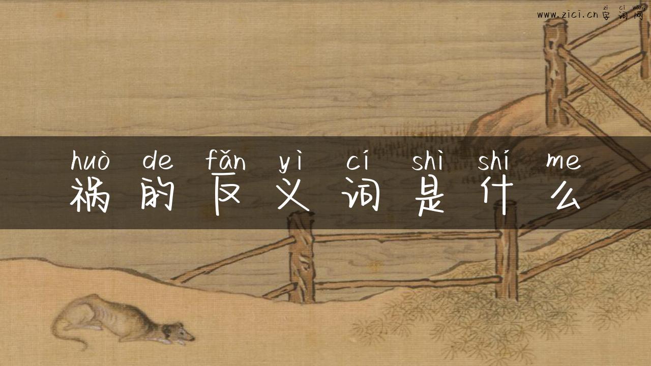 祸的反义词是什么