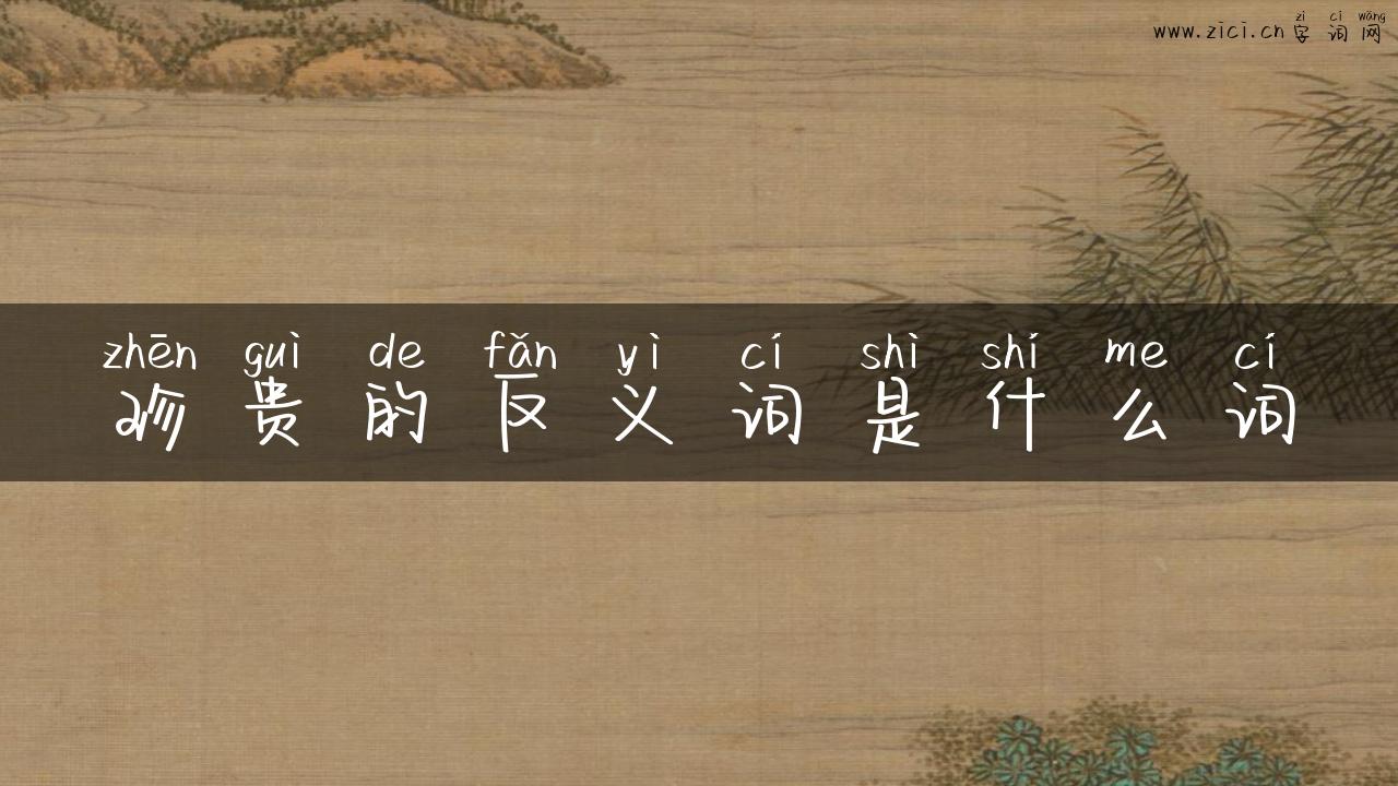珍贵的反义词是什么词