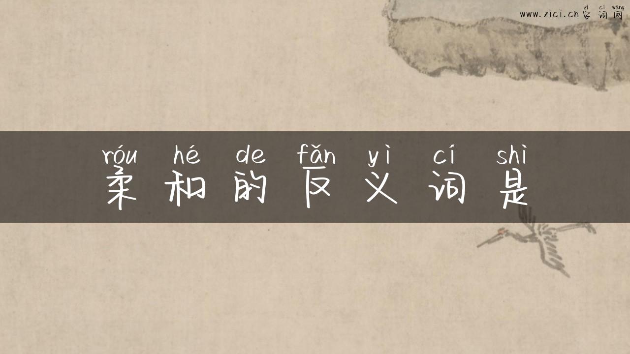 柔和的反义词是