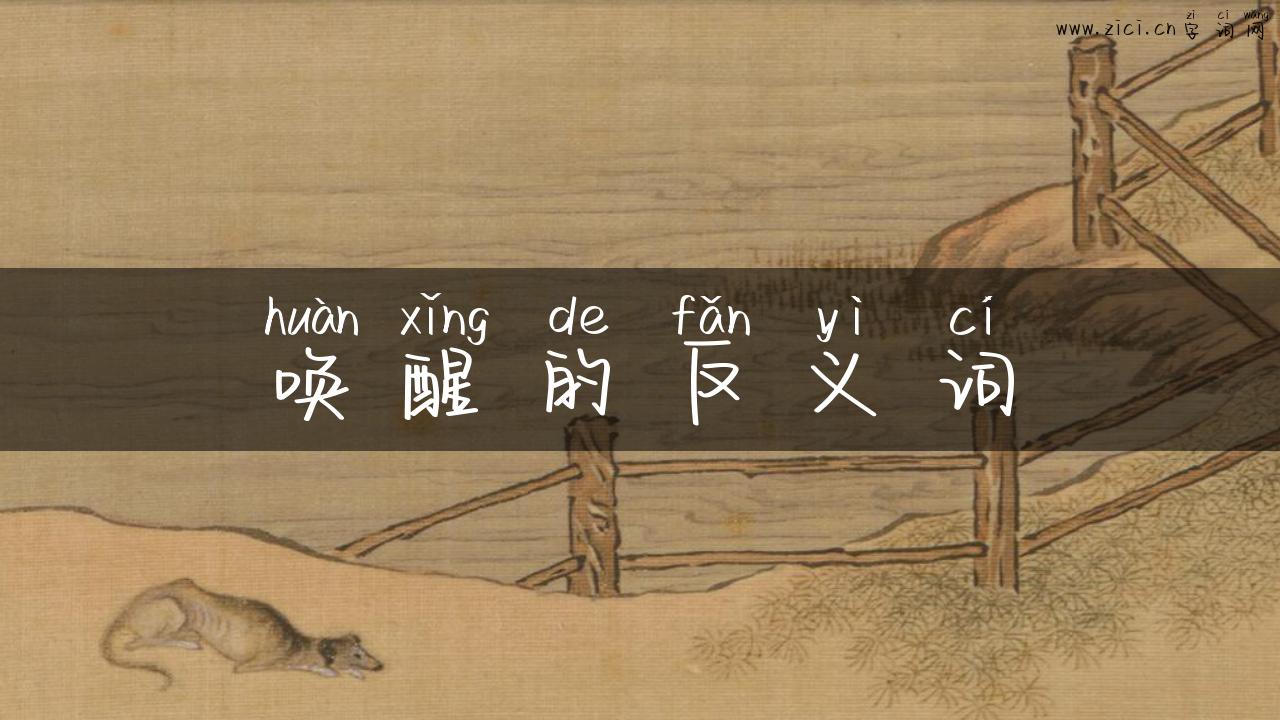 唤醒的反义词