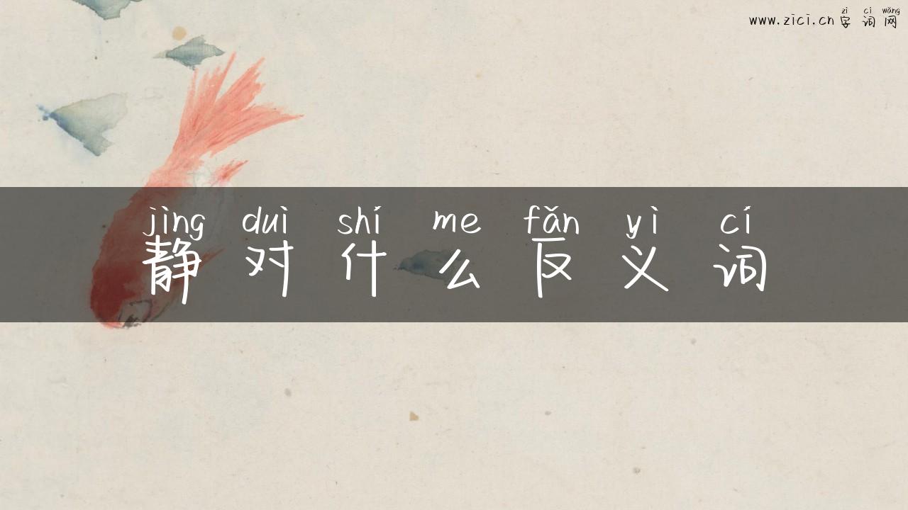 静对什么反义词