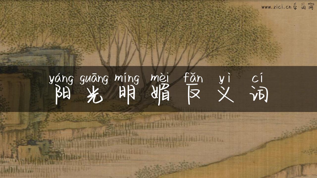 阳光明媚反义词