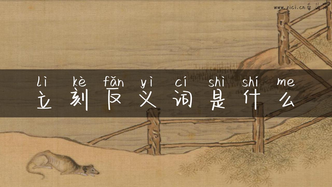 立刻反义词是什么