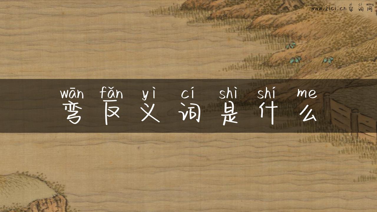 弯反义词是什么