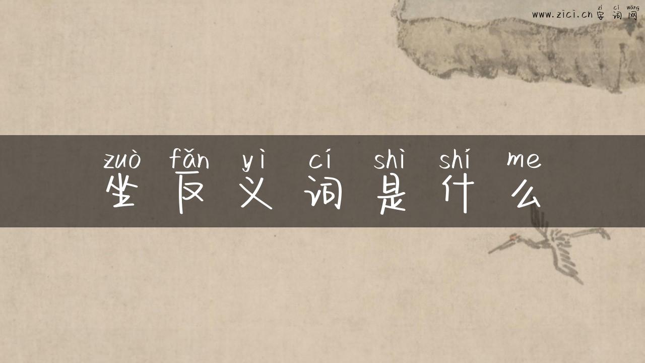 坐反义词是什么