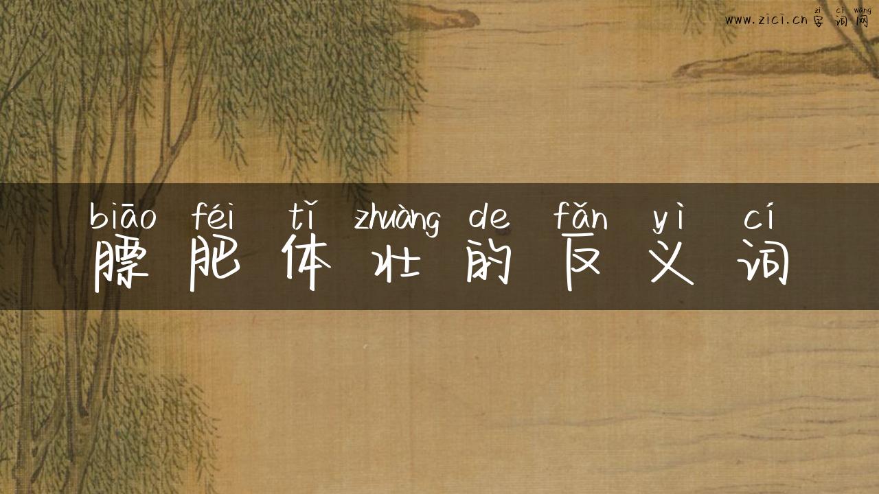 膘肥体壮的反义词
