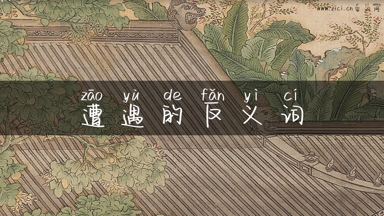 遭遇的反义词