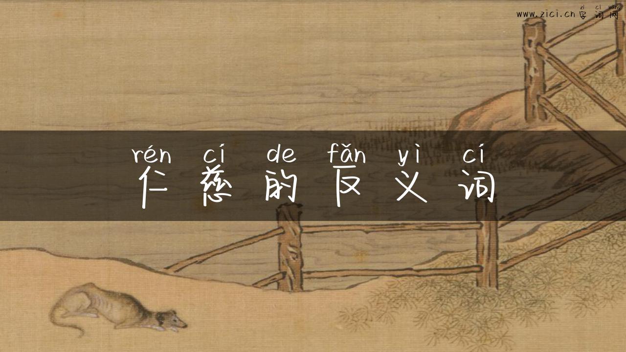 仁慈的反义词