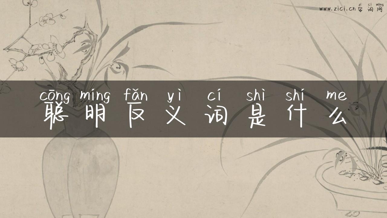 聪明反义词是什么