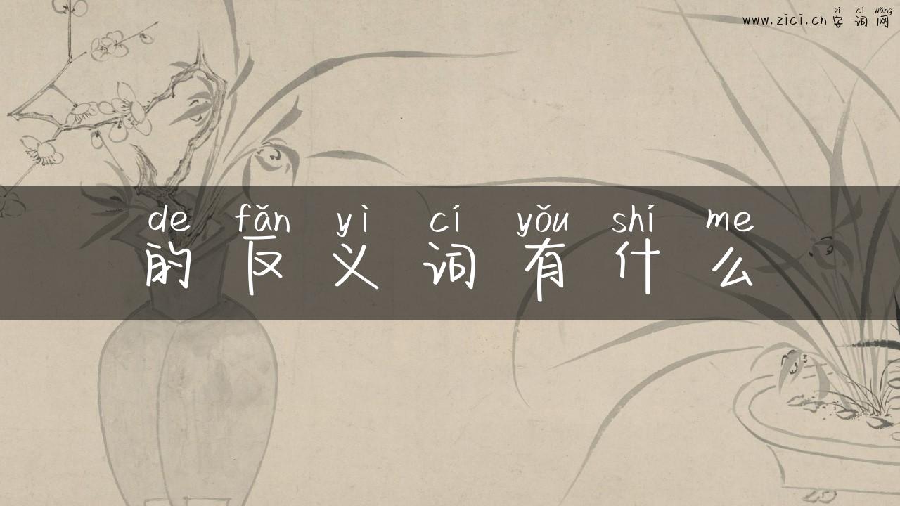 的反义词有什么