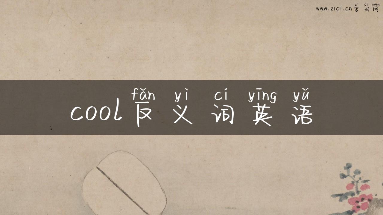 cool反义词英语