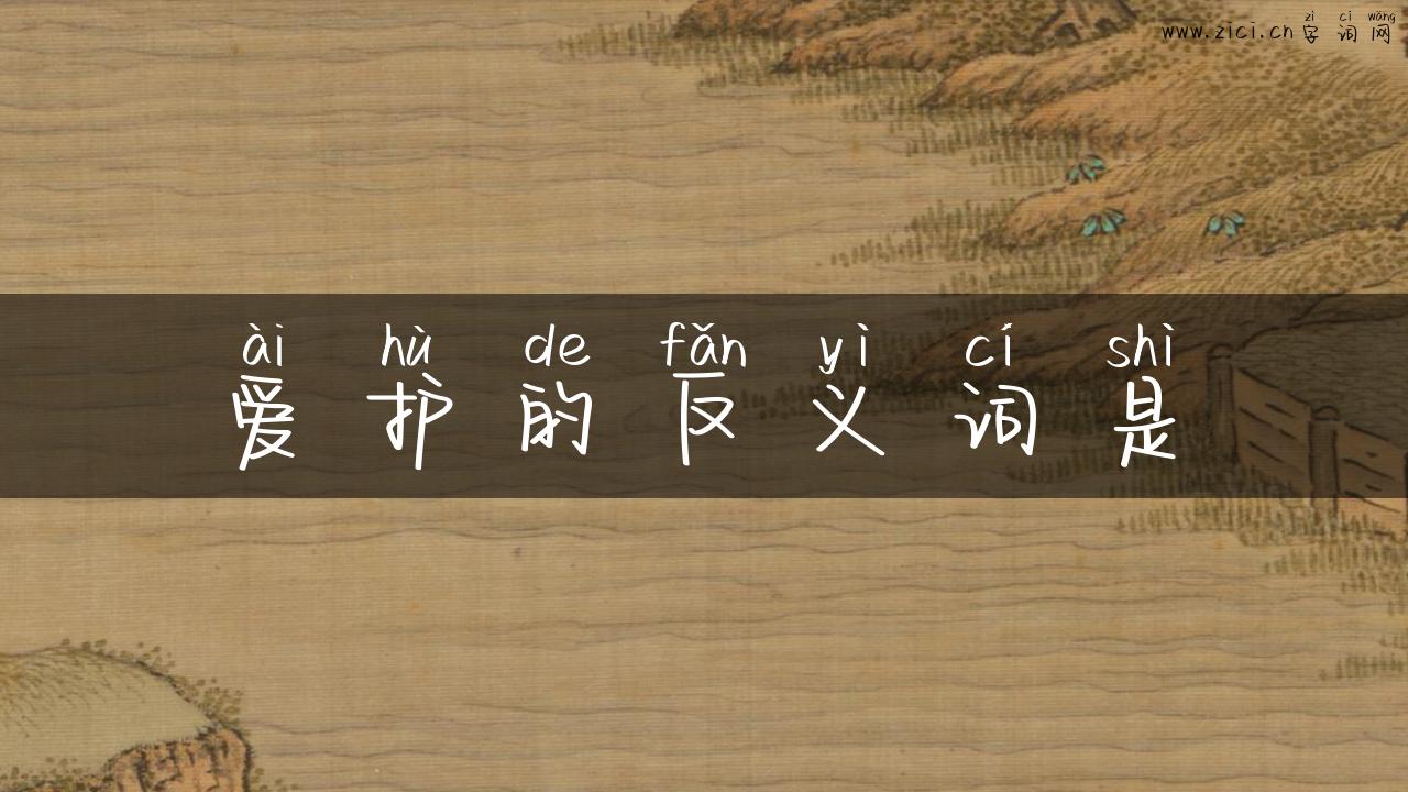 爱护的反义词是