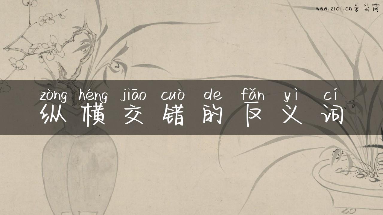 纵横交错的反义词