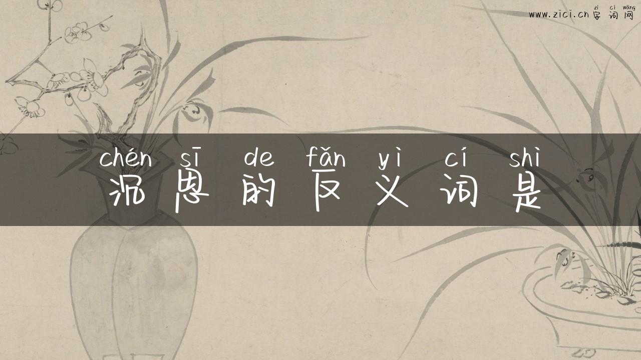 沉思的反义词是