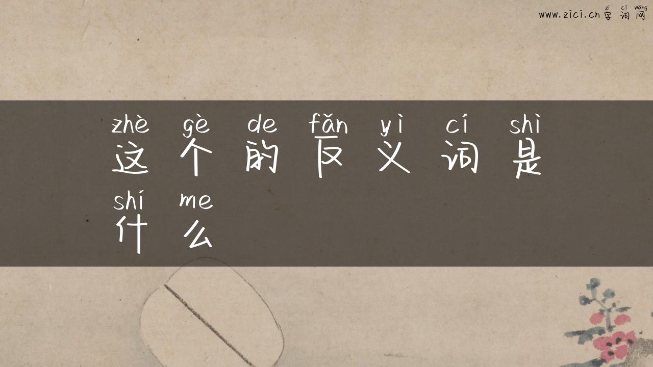 这个的反义词是什么