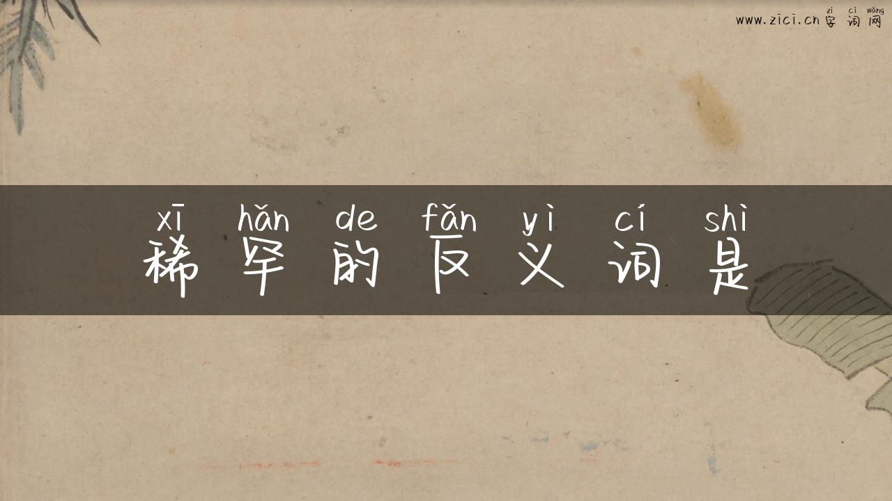 稀罕的反义词是