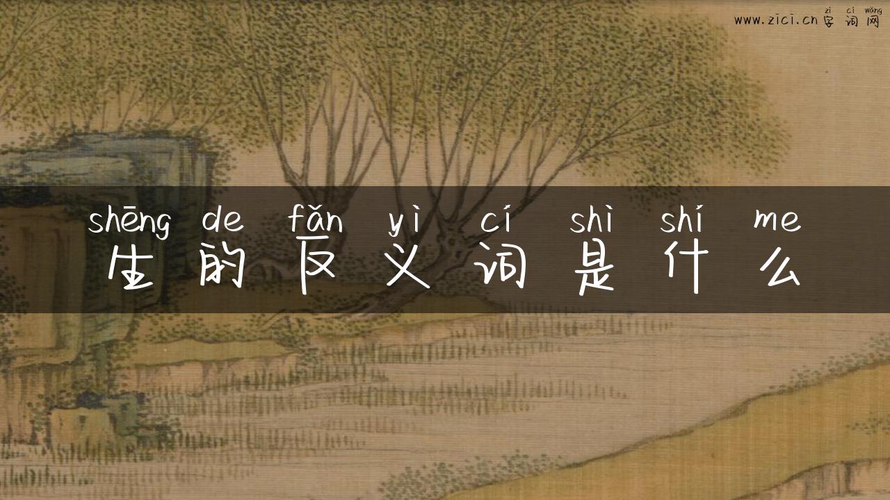 生的反义词是什么