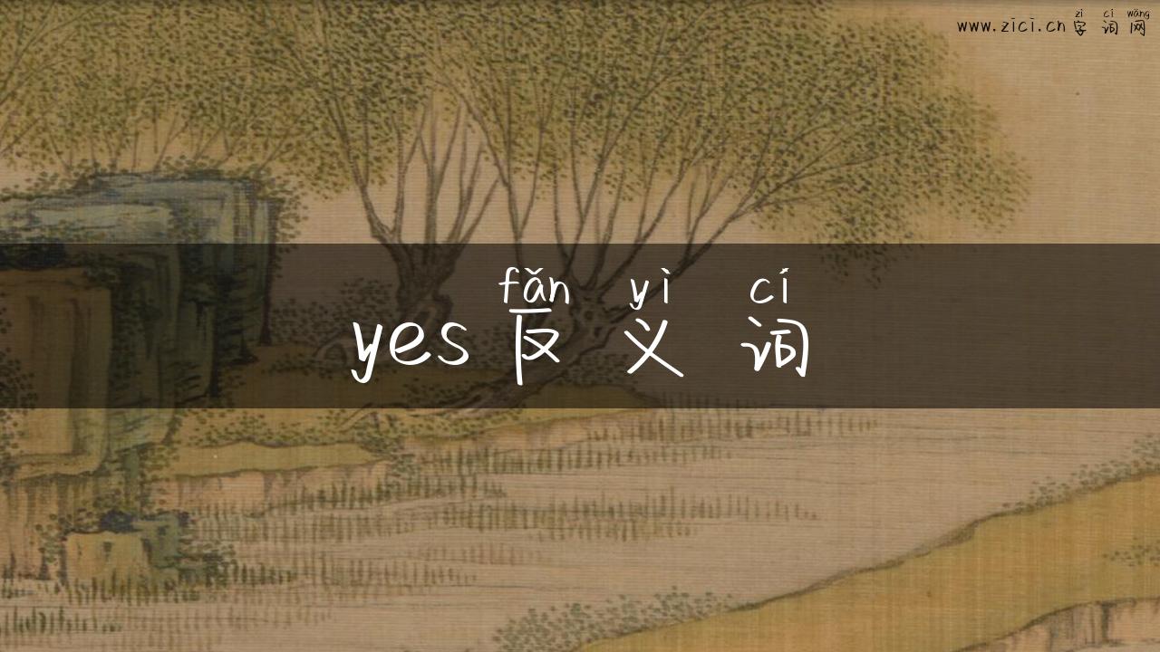 yes反义词