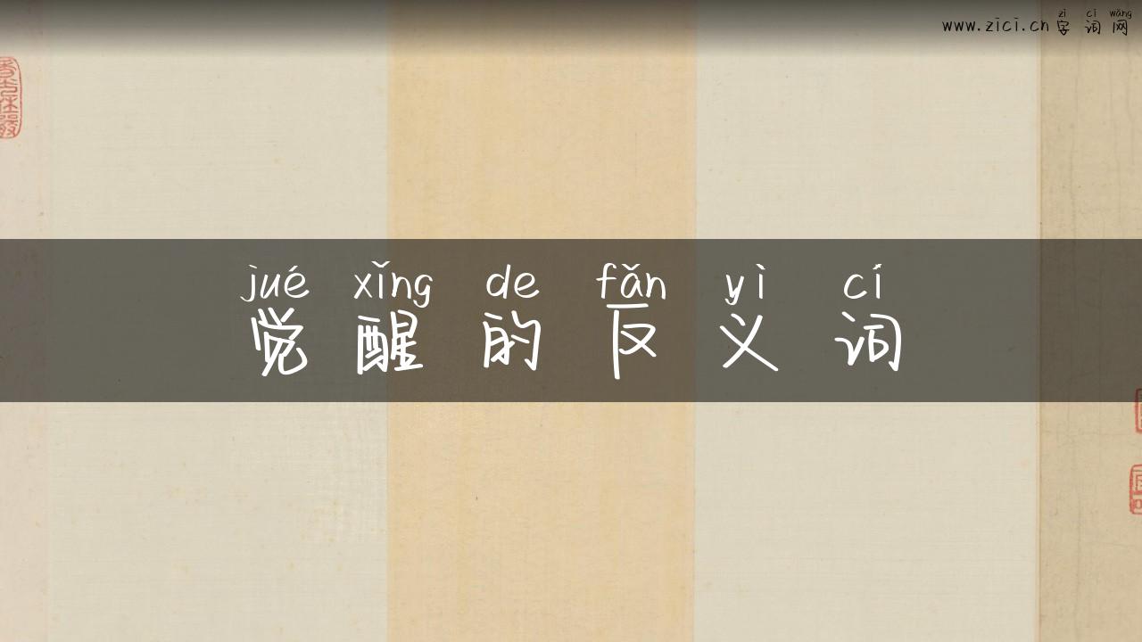觉醒的反义词