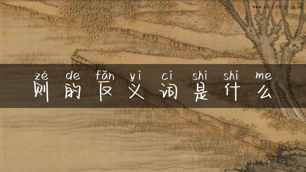 则的反义词是什么