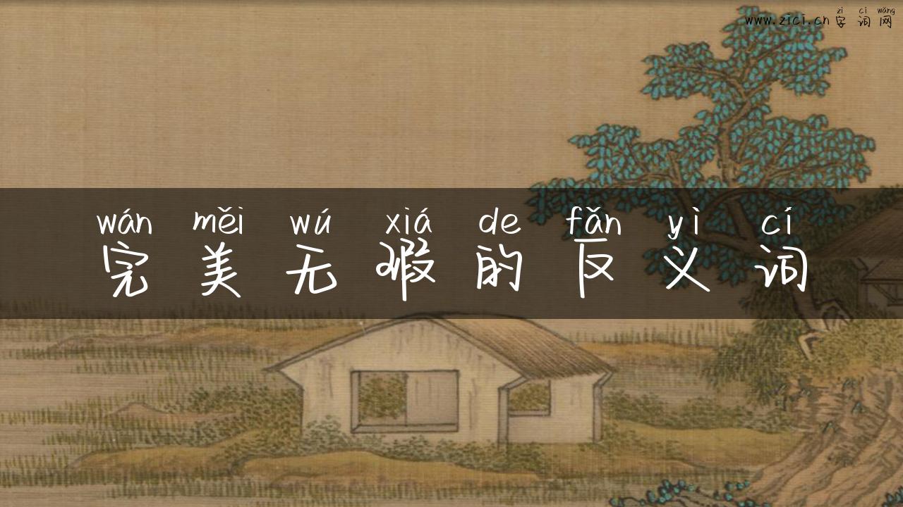 完美无瑕的反义词