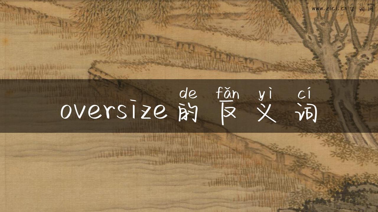 oversize的反义词