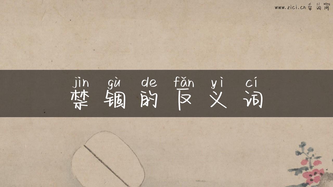 禁锢的反义词