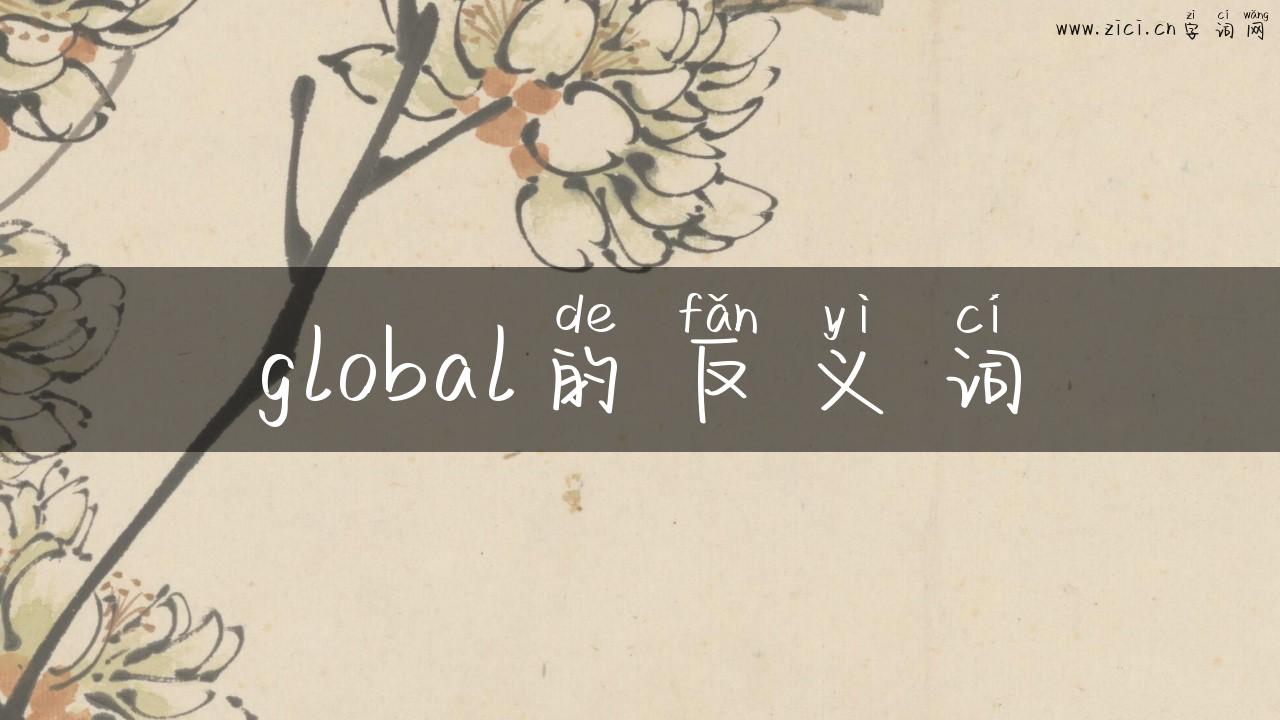 global的反义词