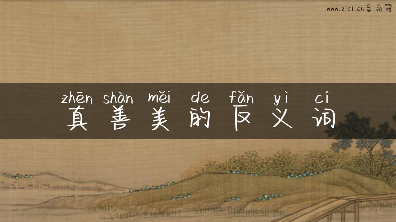 真善美的反义词