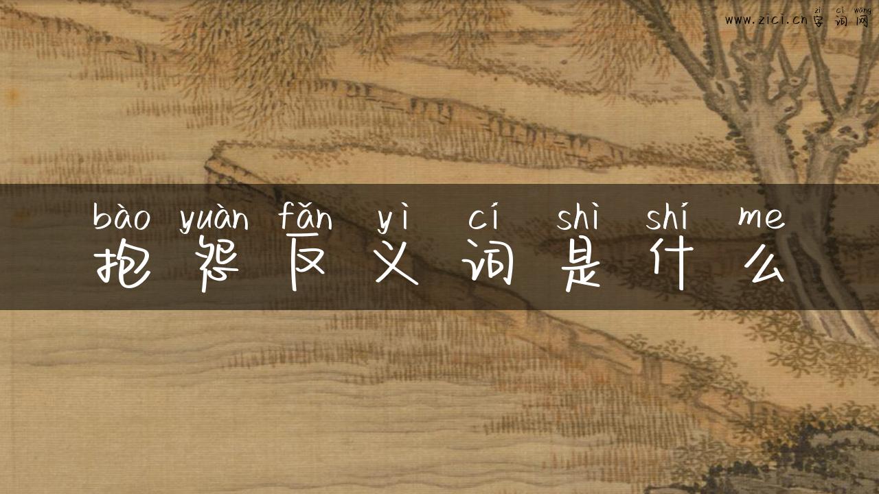 抱怨反义词是什么