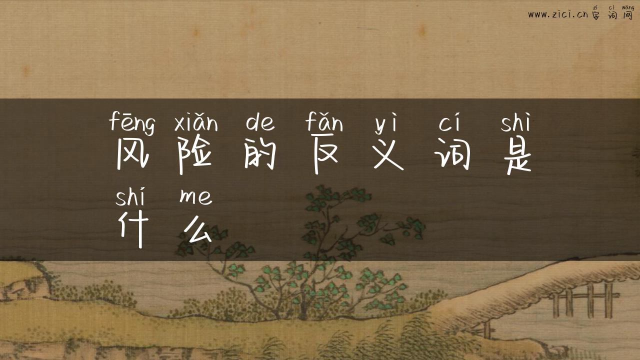 风险的反义词是什么