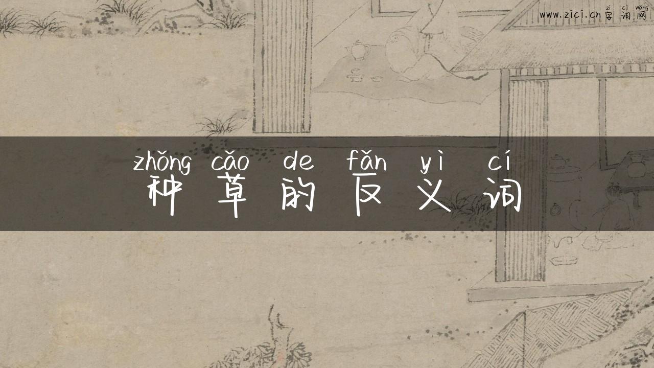 种草的反义词