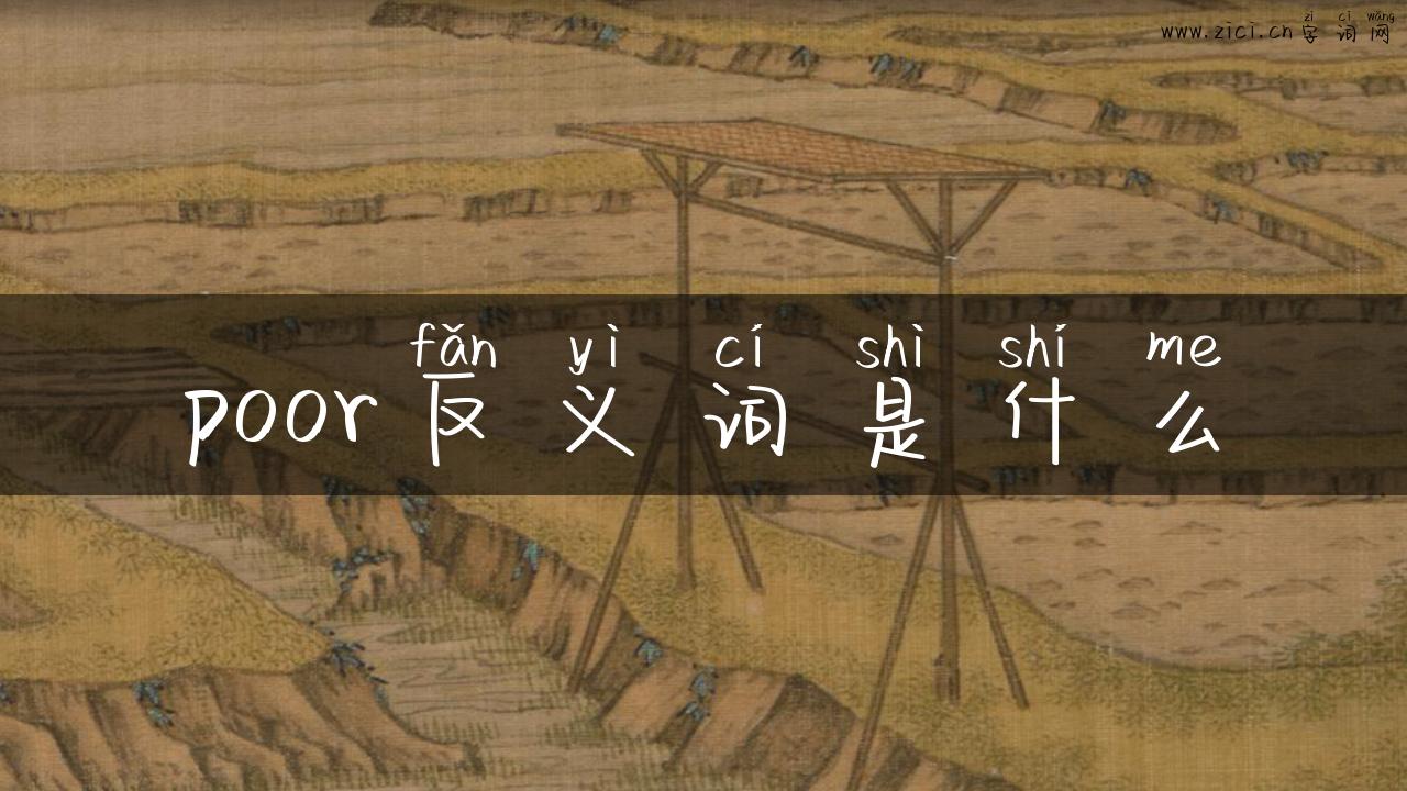 poor反义词是什么