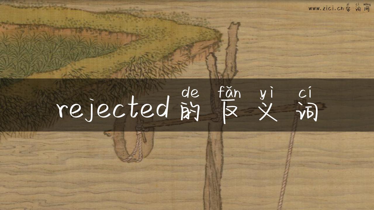 rejected的反义词