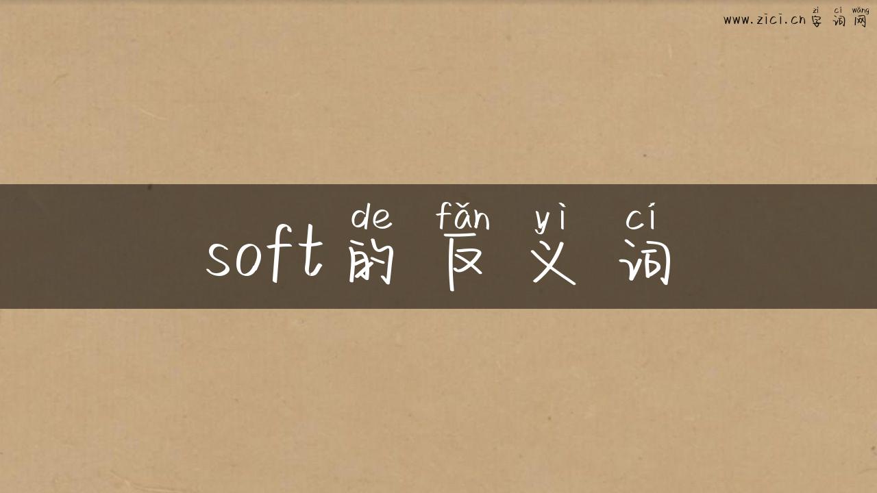 soft的反义词