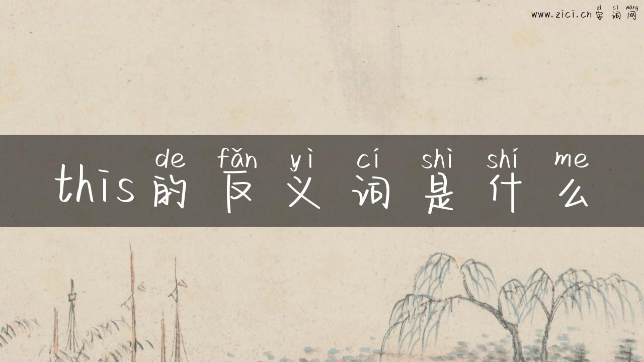this的反义词是什么